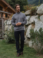 Dark Grey Halfzip Sweater