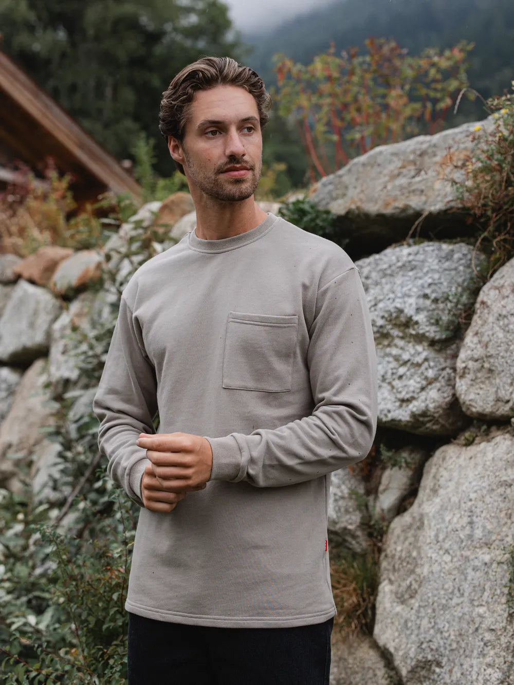 Taupe Cotton Longsleeve
