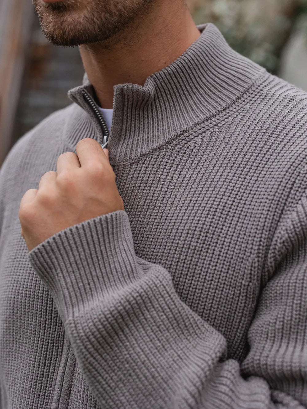 Grey Knit Vest