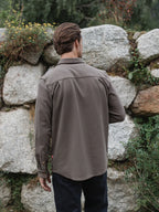 Olive Structured Button Up