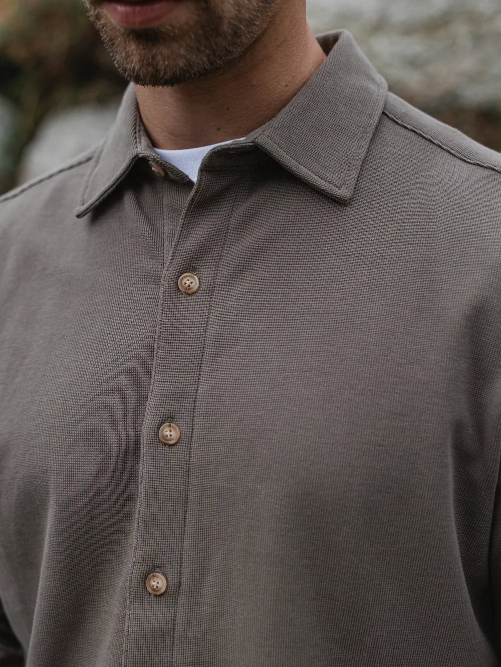 Olive Structured Button Up