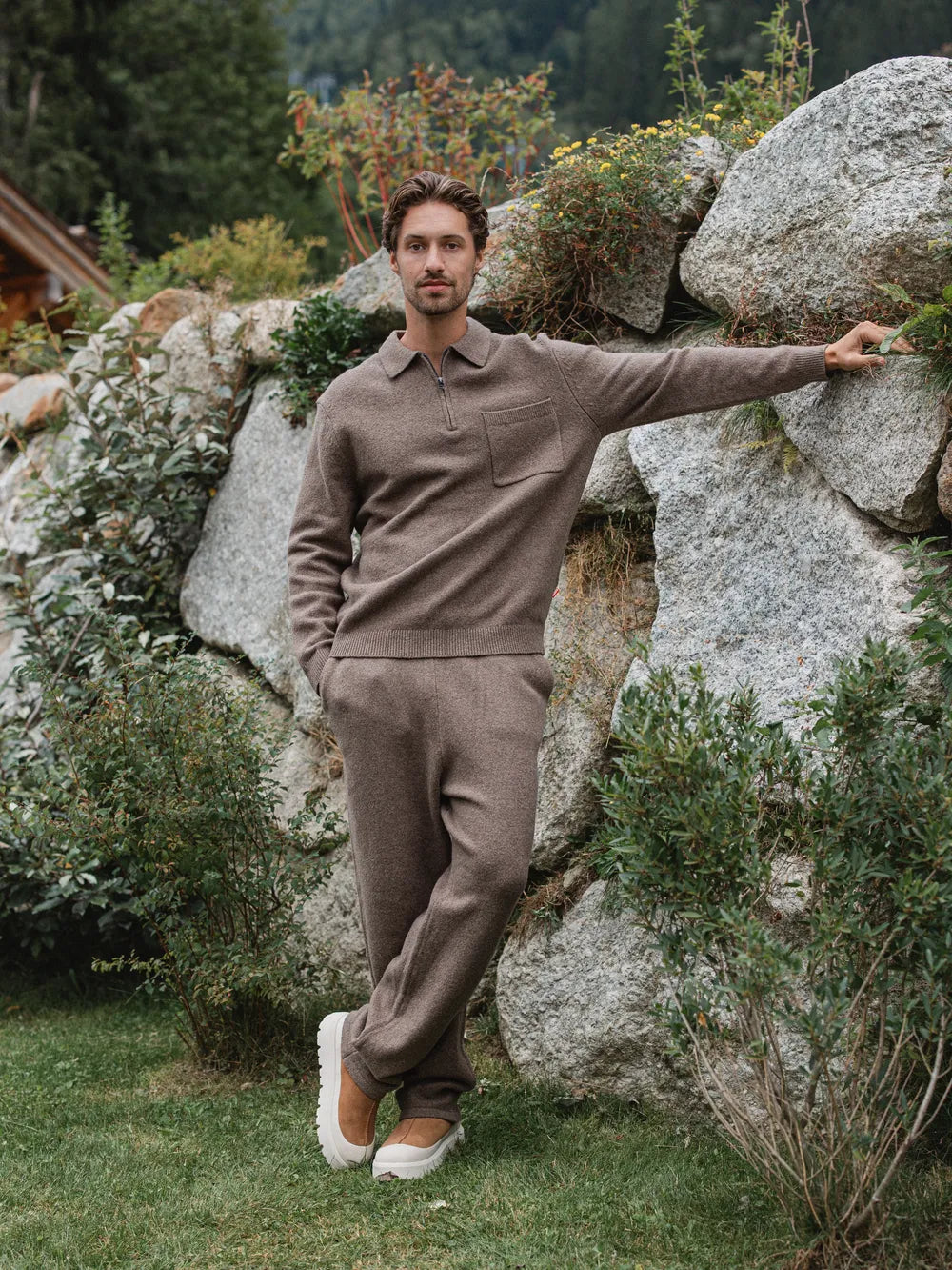 Brown Knit Pants