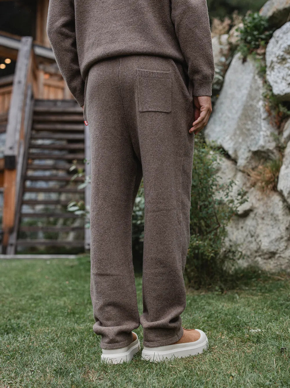 Brown Knit Pants