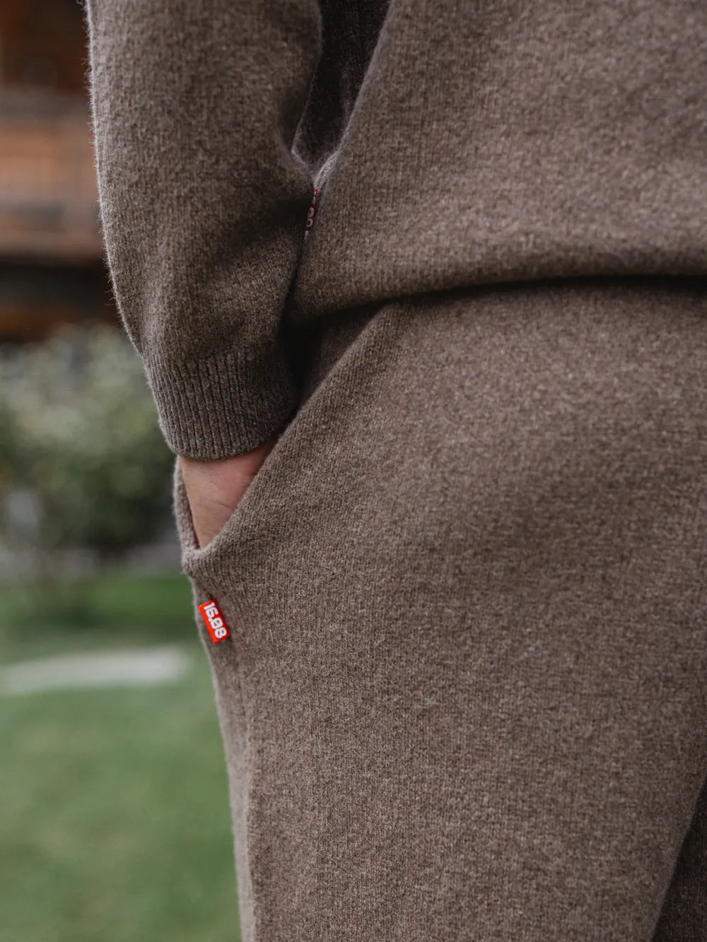 Brown Knit Pants