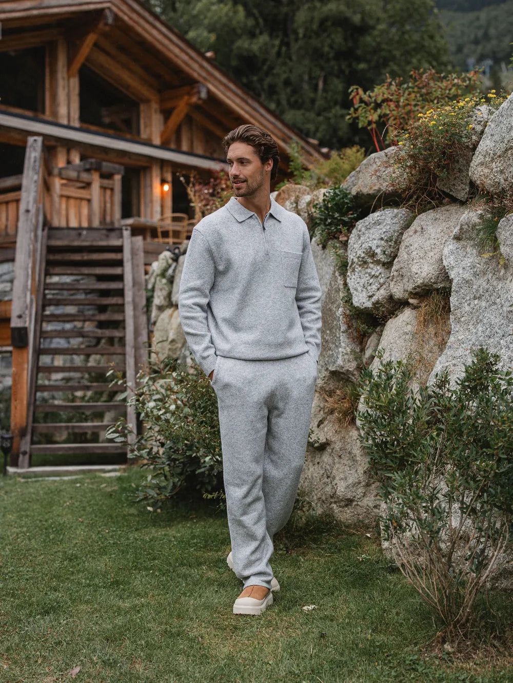 Grey Knit Pants