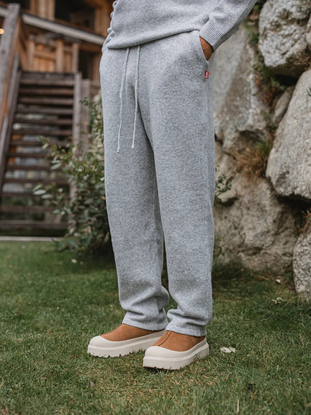 Grey Knit Pants