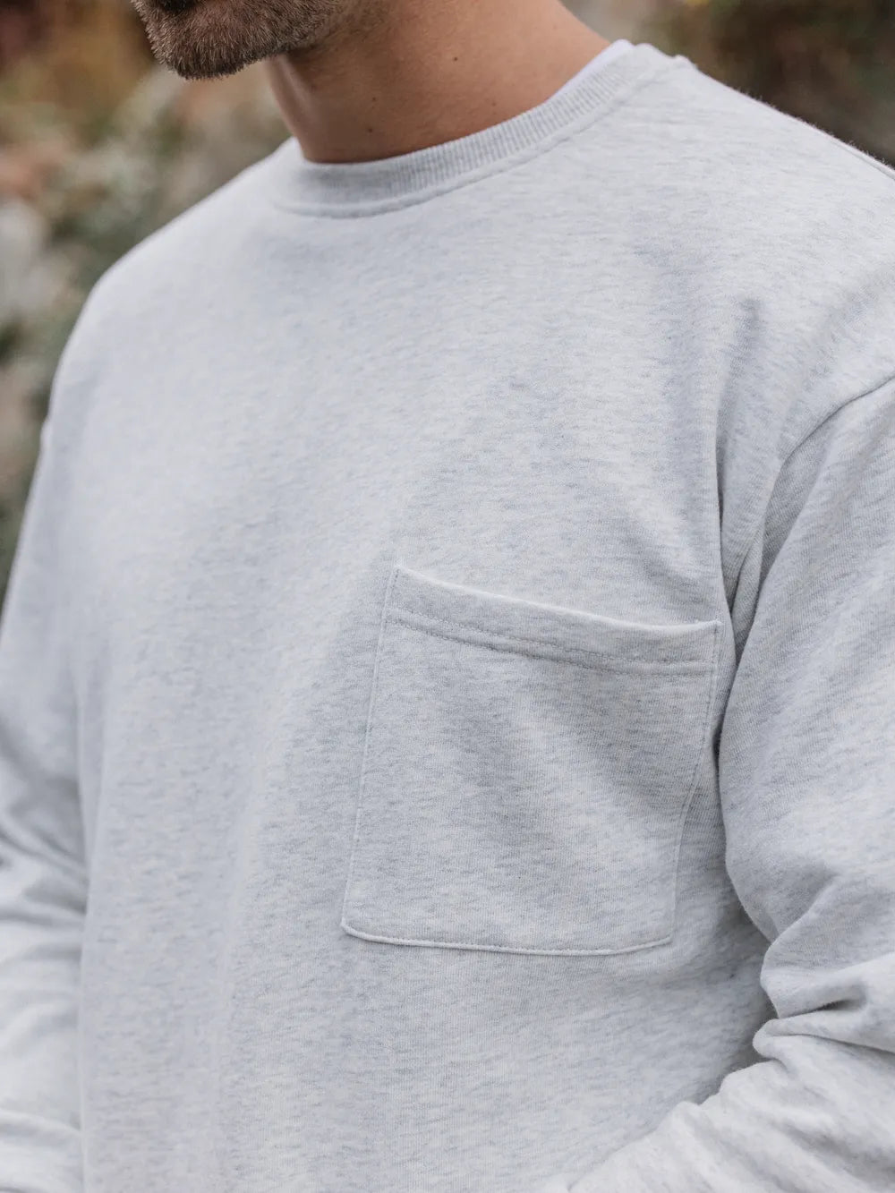 Light Grey Cotton Longsleeve