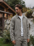 Olive Denim Overshirt