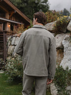 Olive Denim Overshirt