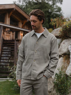 Olive Denim Overshirt