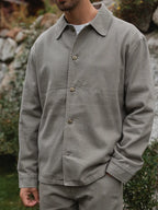 Olive Denim Overshirt