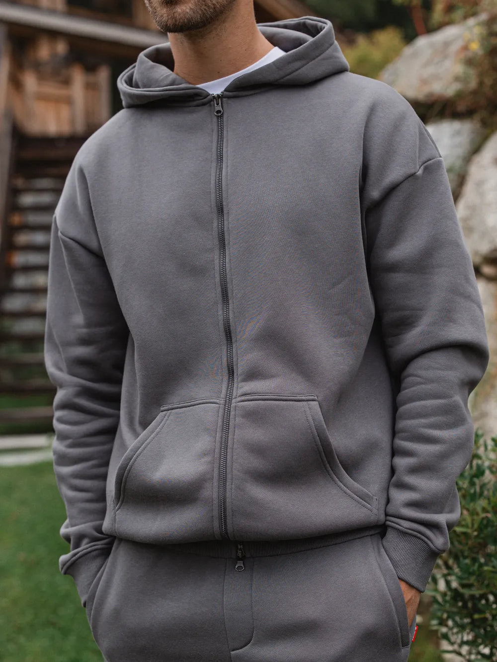 Dark Grey Oversized Vest