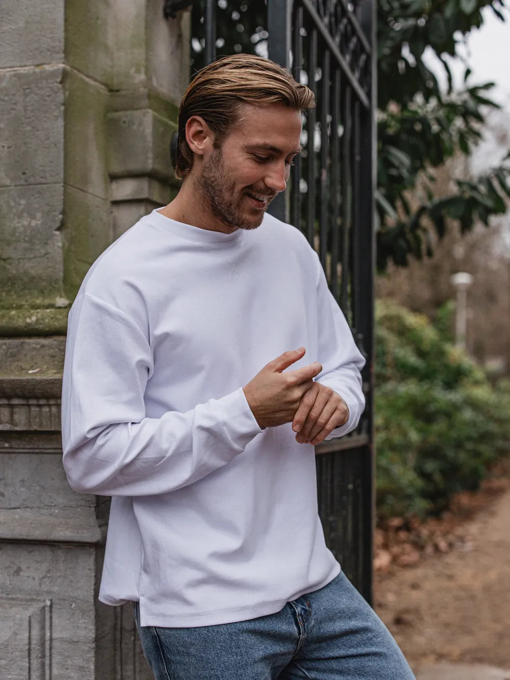 White Oversized Longsleeve