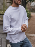 White Oversized Longsleeve