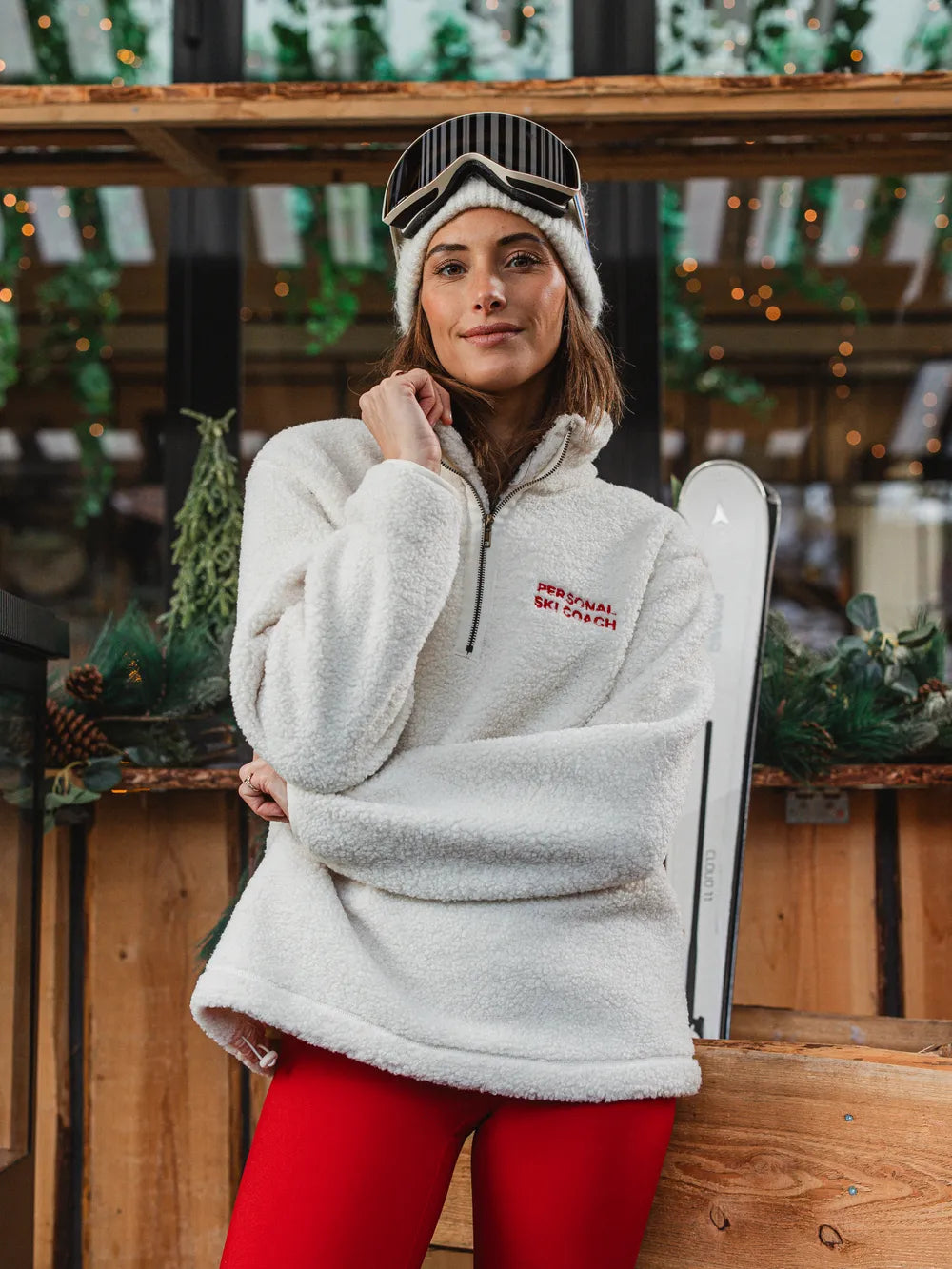 Off White Apres Teddy Half Zip