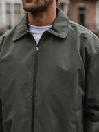 Green Padded Coach Zip Jacket