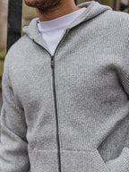 Light Grey Oversized Knit Vest