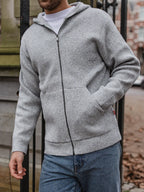 Light Grey Oversized Knit Vest