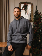 Dark Grey Knit Hoodie