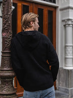 Black Oversized Knit Vest