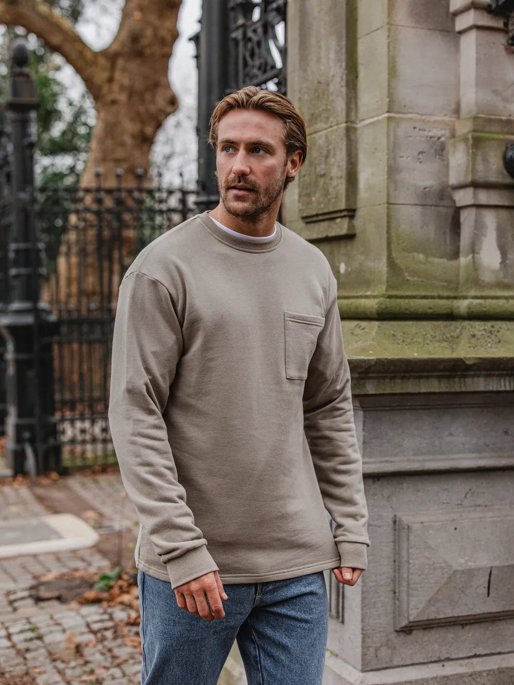 Taupe Cotton Longsleeve