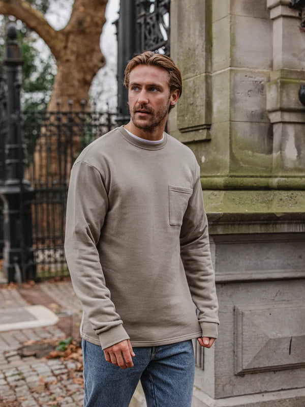 Taupe Cotton Longsleeve