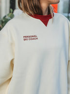 Übergroßer Pullover für persönlichen Skilehrer