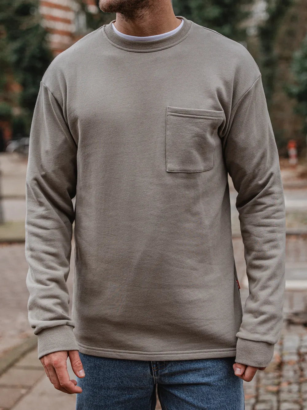 Taupe Cotton Longsleeve