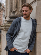 Dark Grey Oversized Knit Vest