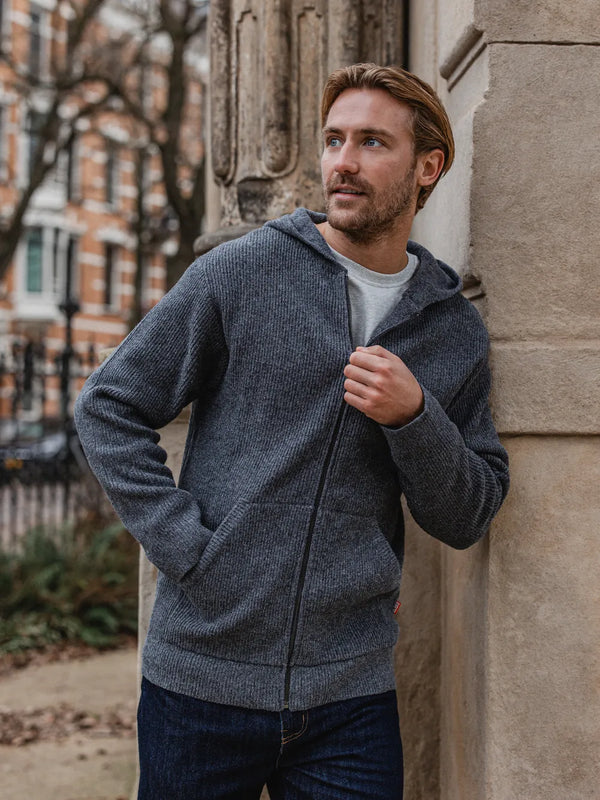 Dark Grey Oversized Knit Vest