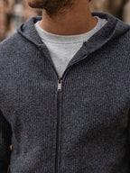 Dark Grey Oversized Knit Vest