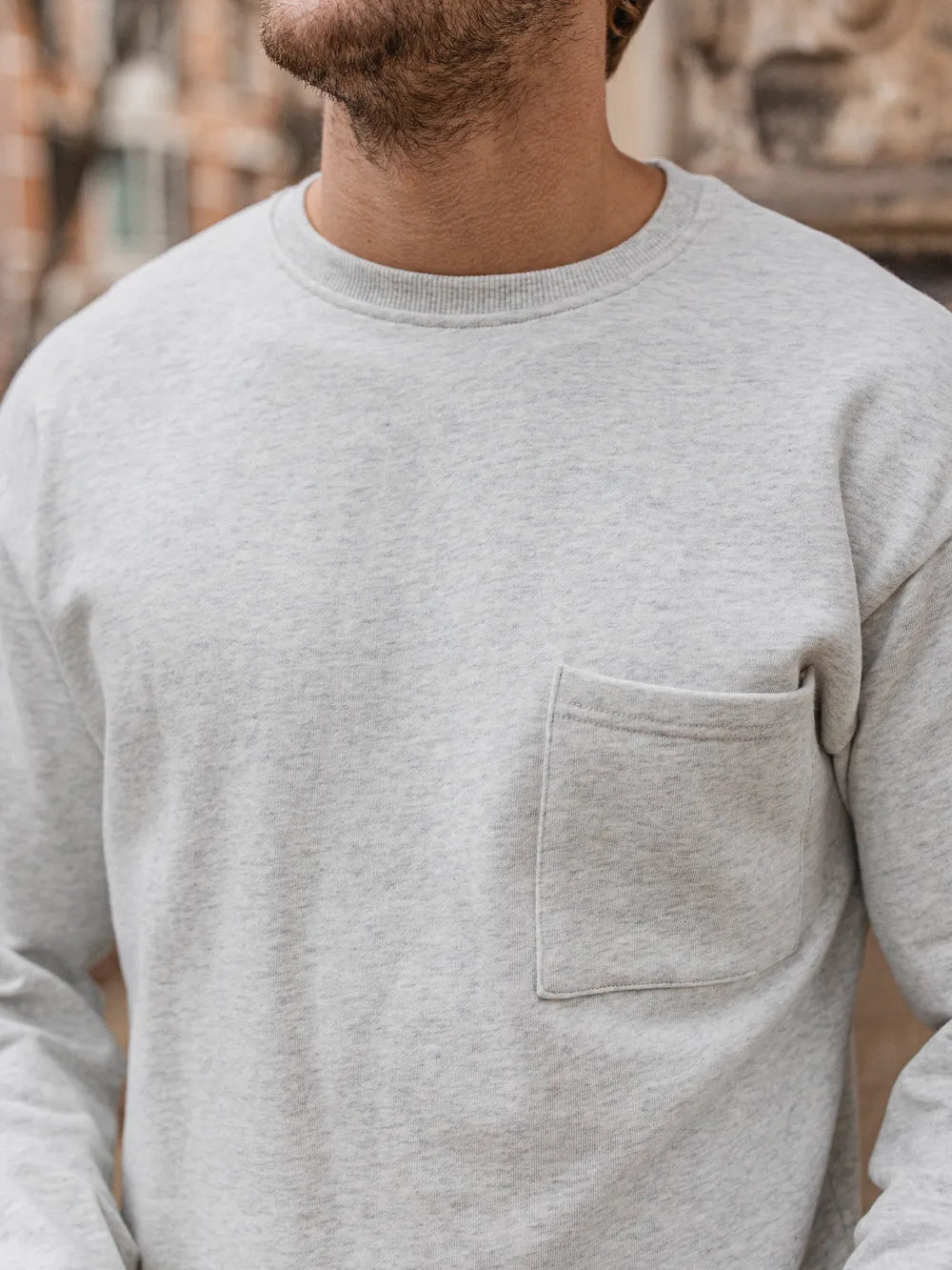 Light Grey Cotton Longsleeve