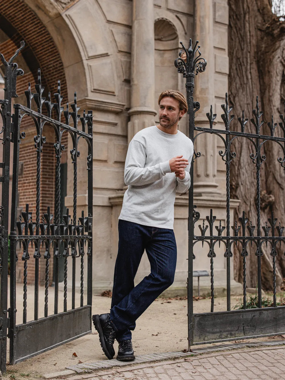 Light Grey Cotton Longsleeve