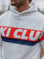 Weißer Oversized Ski Club Hoodie