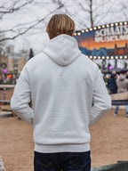Weißer Oversized Ski Club Hoodie
