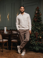 Off White Brushed Pocket Polo