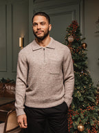 Brown Brushed Pocket Polo