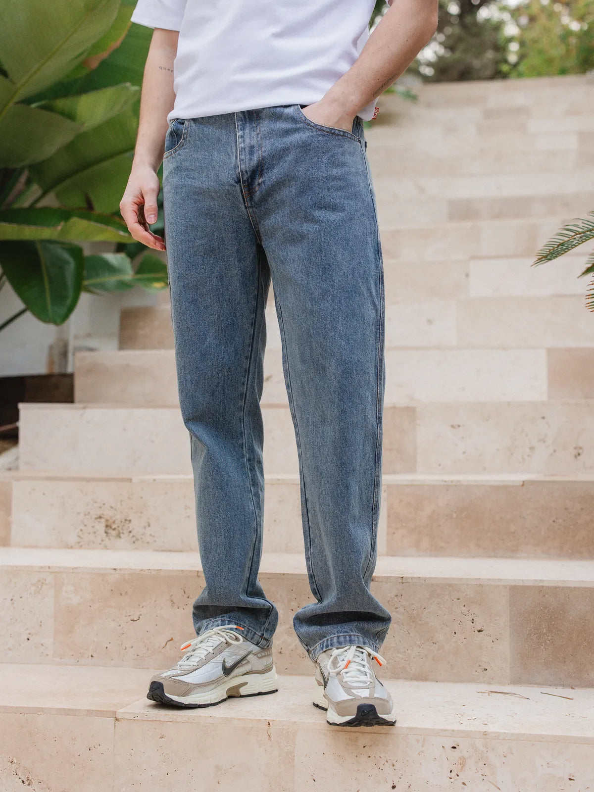 Neuer gewaschener blauer Denim