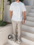 Beige Classic Pantalon