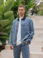 New Washed Collar Detail Overshirt