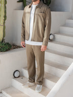 Brown Classic Zip Overshirt