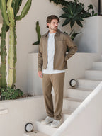 Brown Classic Zip Overshirt