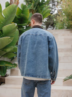 New Washed Collar Detail Overshirt