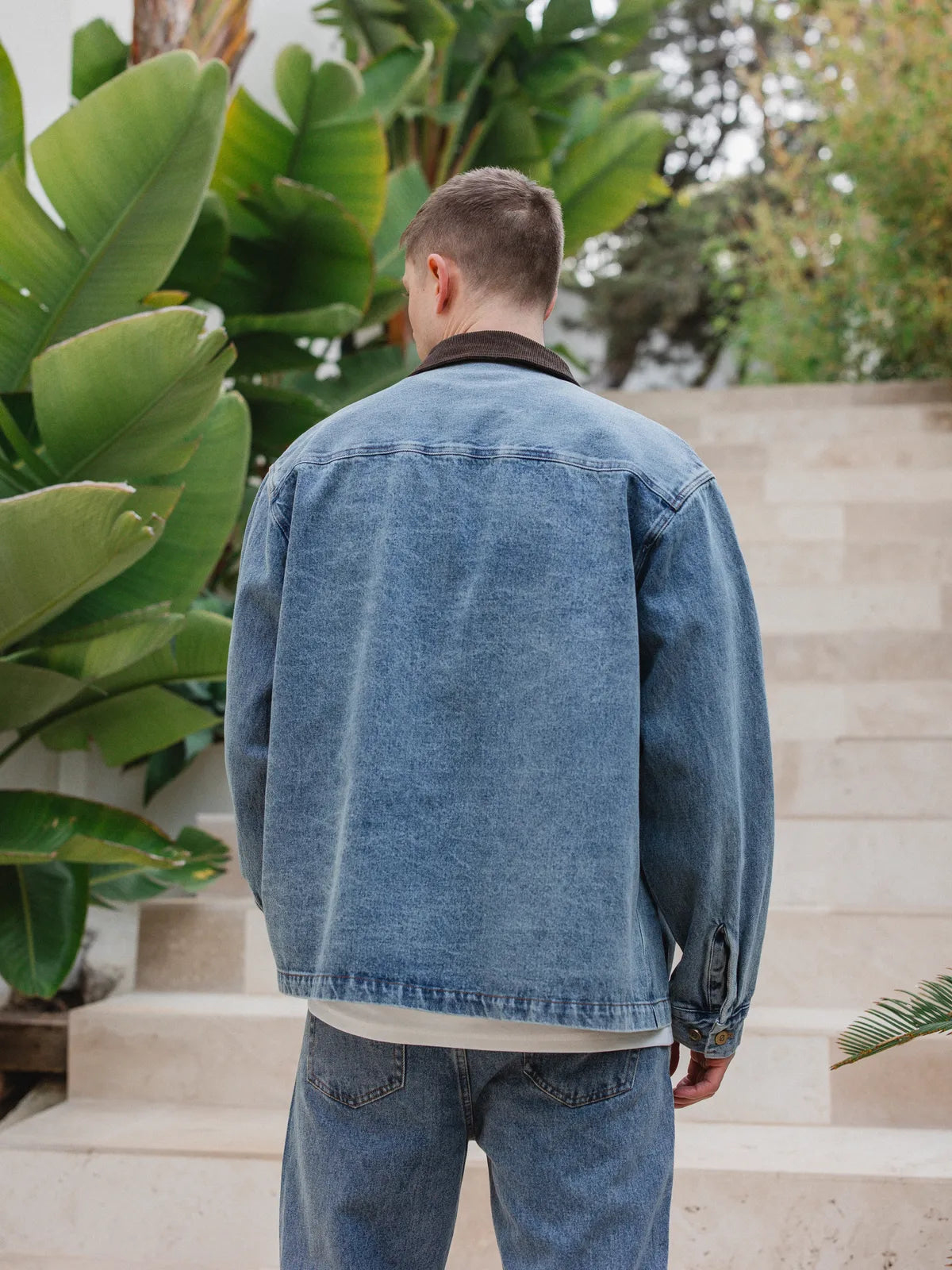 New Washed Collar Detail Overshirt