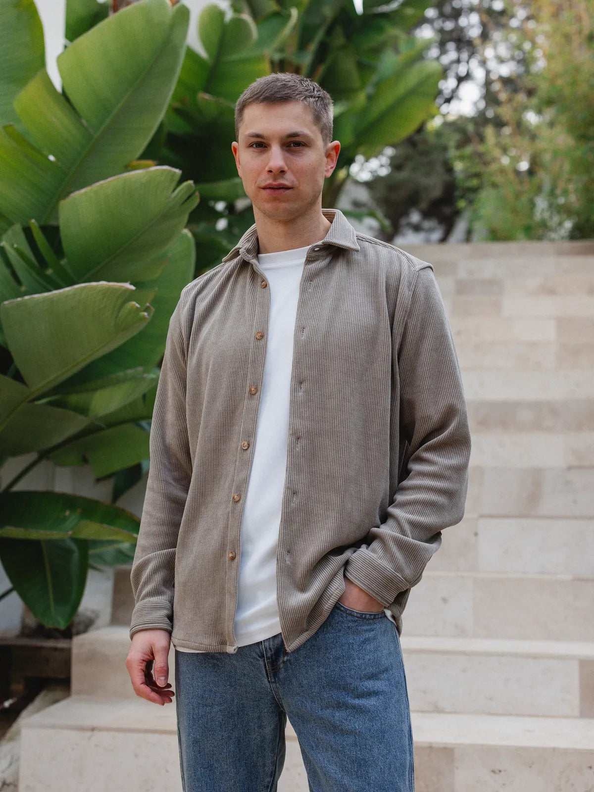 Brown Corduroy Shirt