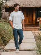 White Textured Oversized T-shirt