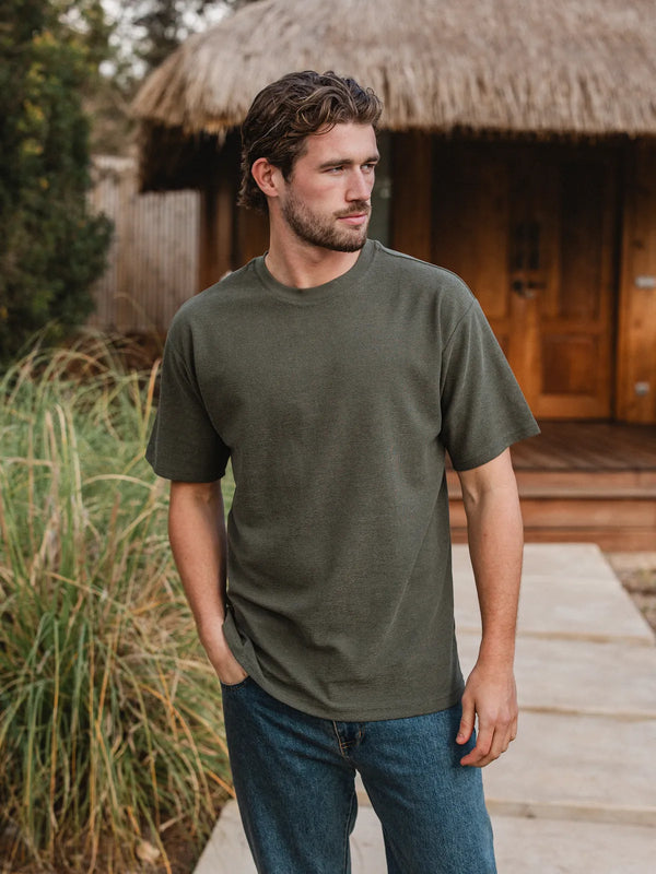 Army Textured Oversized T-shirt