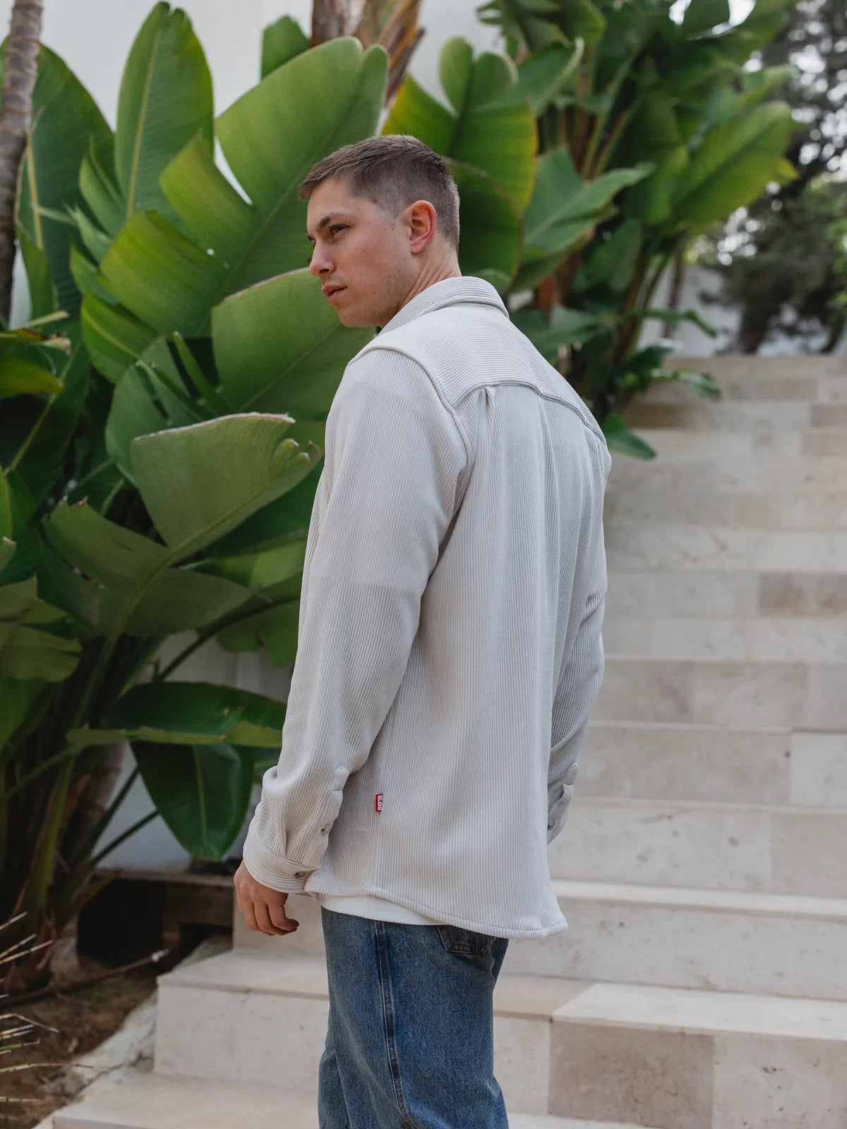 Beige Corduroy Shirt