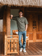 Army Textured Oversized T-shirt