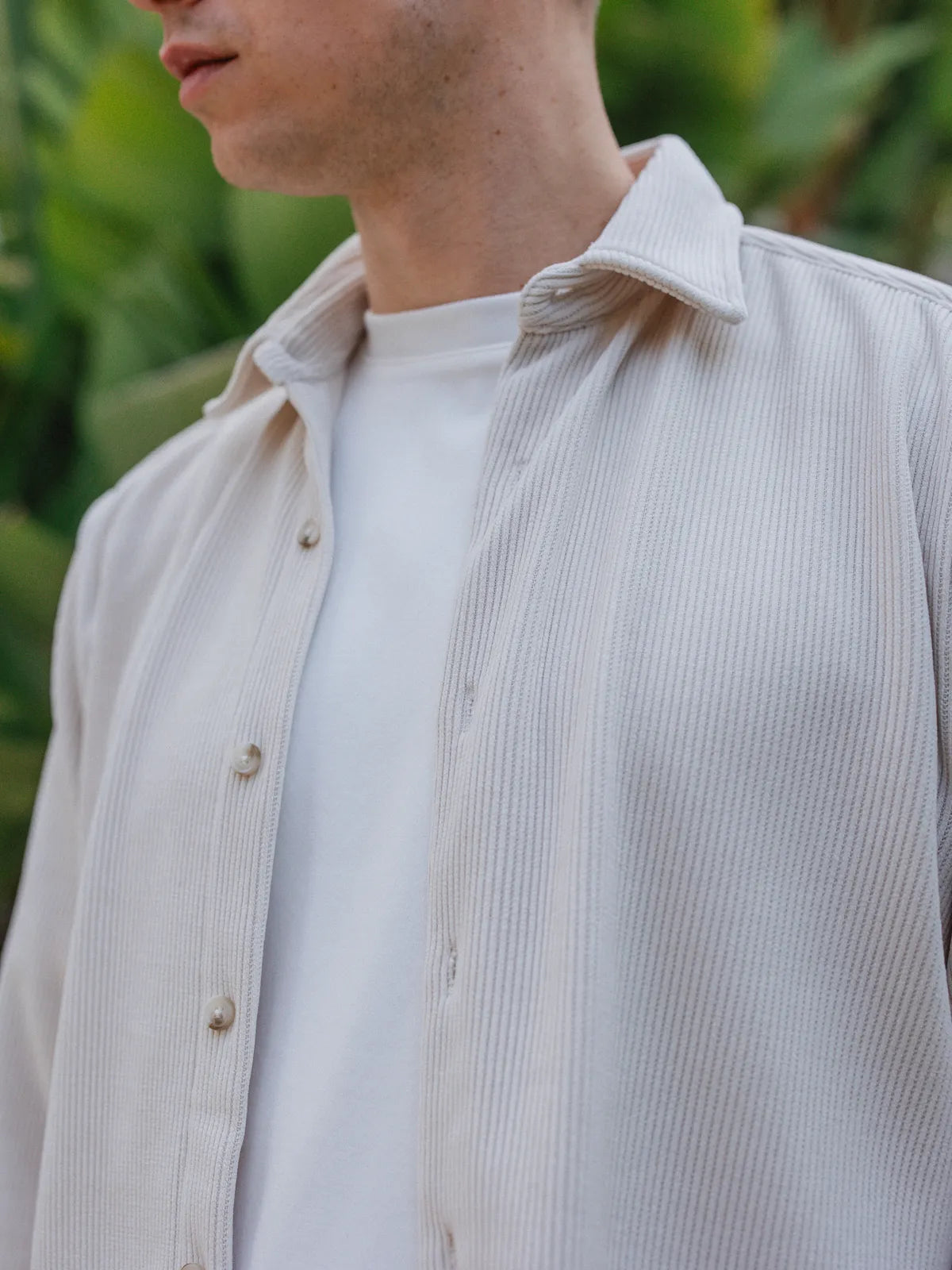 Beige Corduroy Shirt